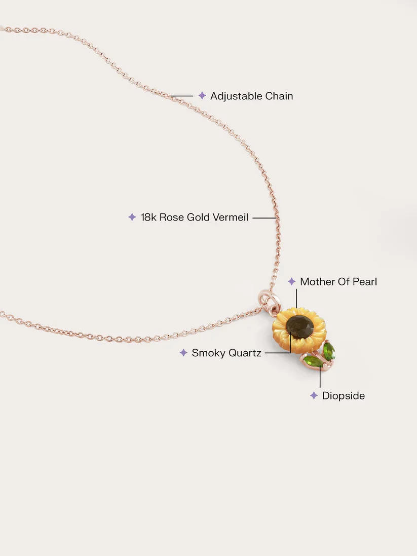 Blooming Sunflower Necklace - Image 7