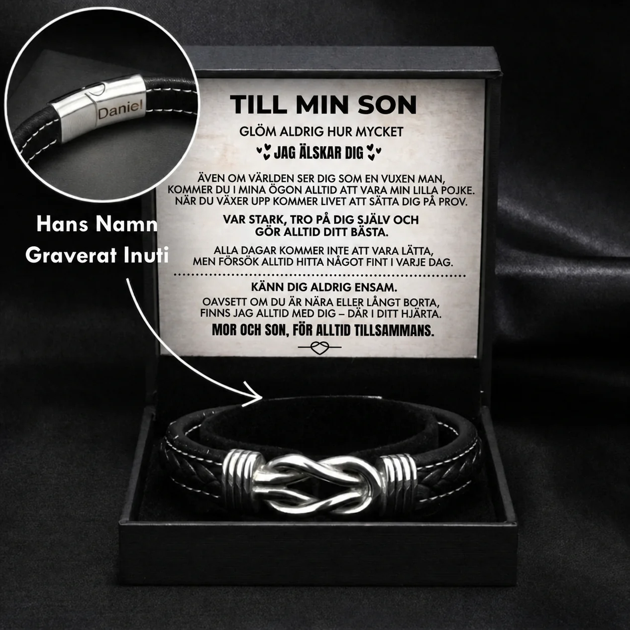 Graverat Armband Till Min Son