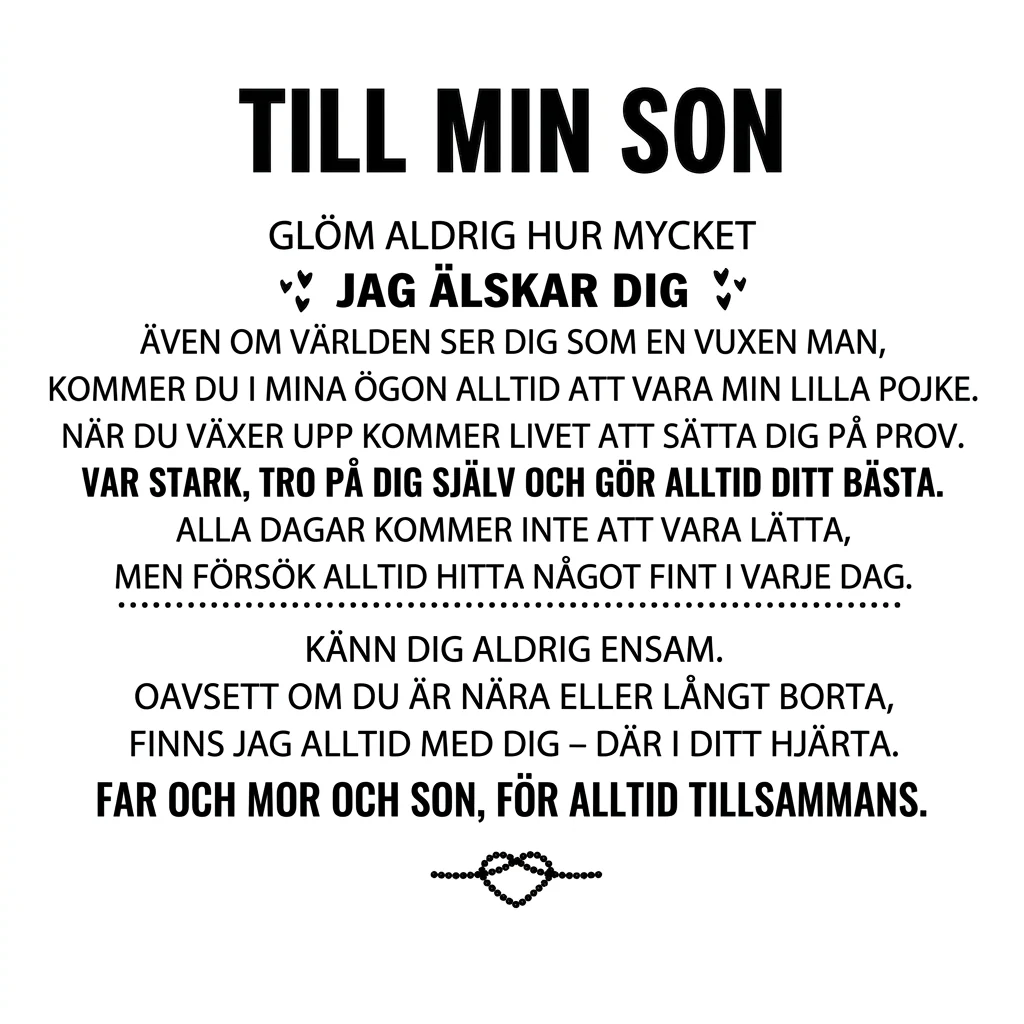 Graverat Armband Till Min Son - Image 6