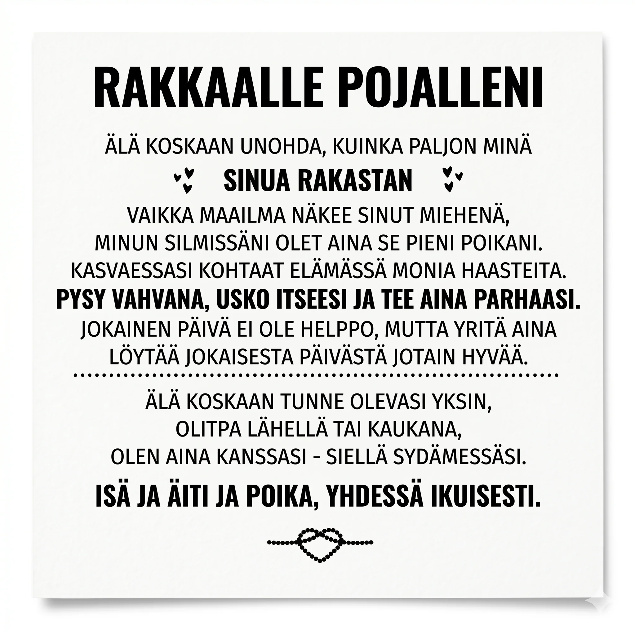 Kaiverrettu Rannekoru Pojalleni - Image 6