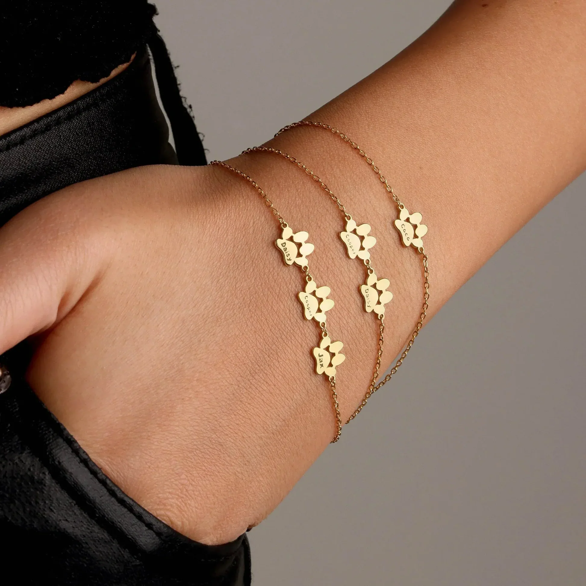 Personalized Pet Paw Name Bracelet - Image 4