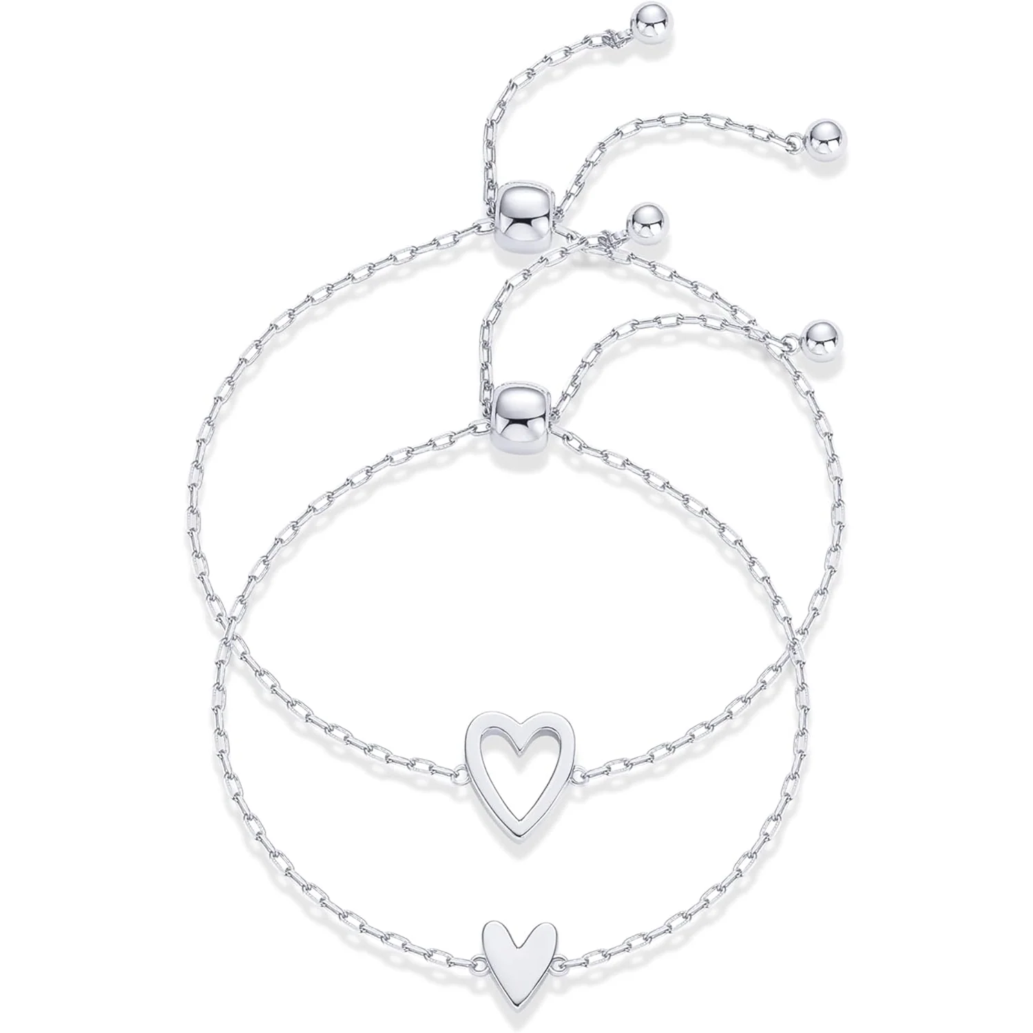 Set de pulseras de corazones compartidos - Image 5