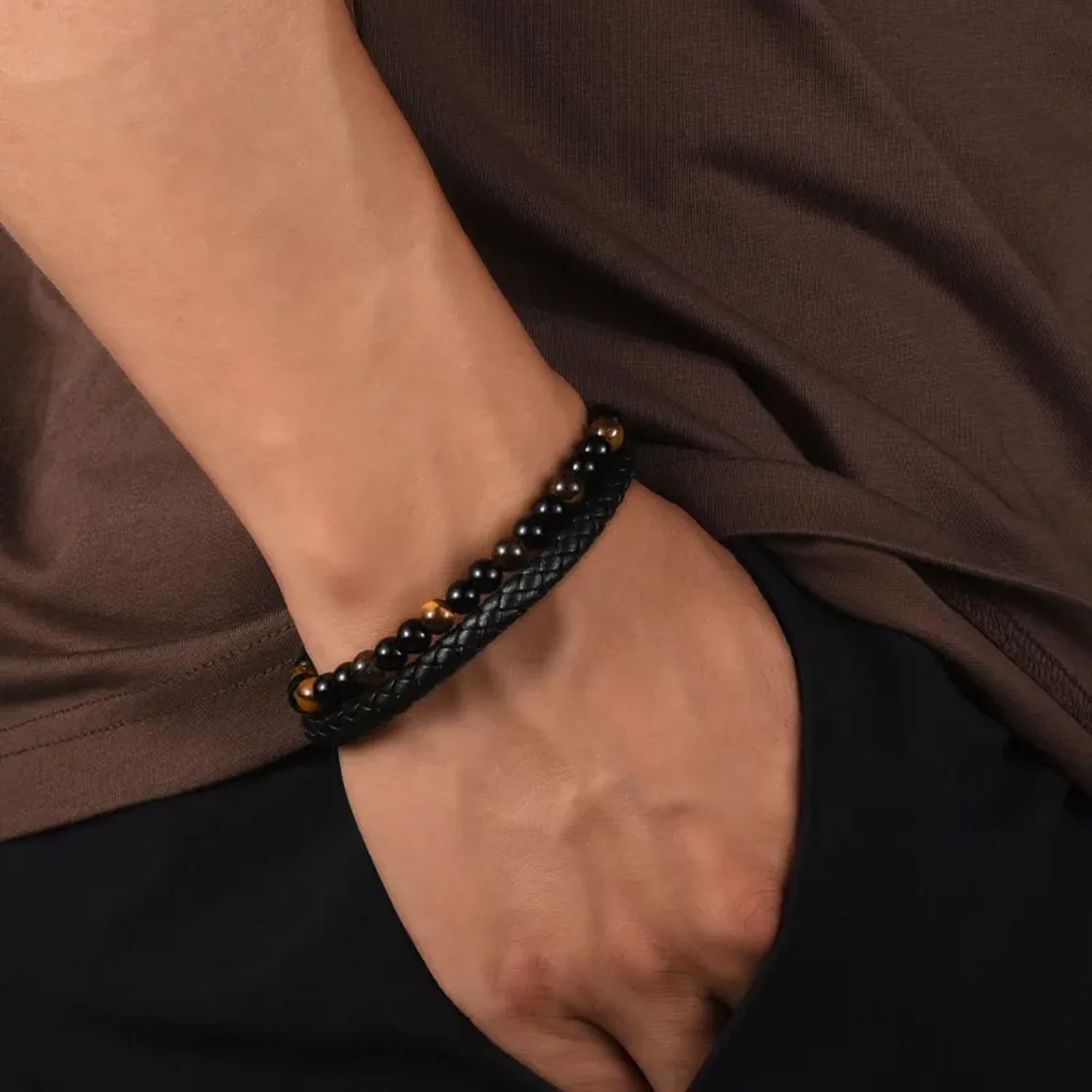 Sønnens skjold – tigerøye-armbånd - Image 2