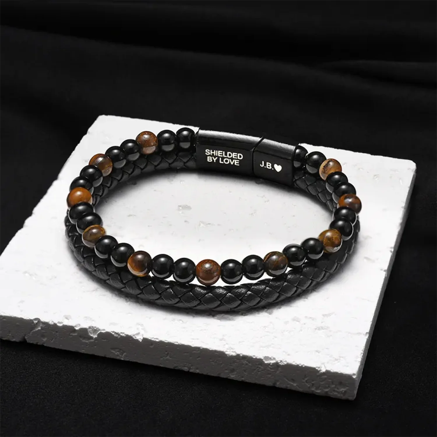 Sønnens skjold – tigerøye-armbånd - Image 4